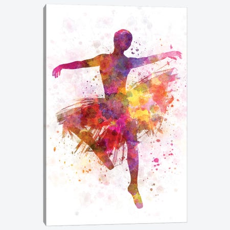 Ballerina Dancing III Canvas Print #PUR756} by Paul Rommer Canvas Art Print