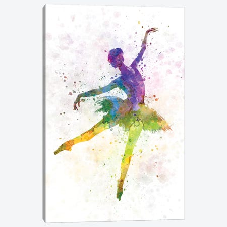 Ballerina Dancing IV Canvas Print #PUR757} by Paul Rommer Art Print