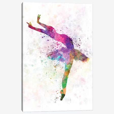 Ballerina Dancing V Canvas Print #PUR758} by Paul Rommer Canvas Art