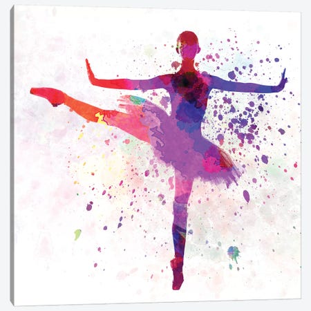 Ballerina Dancing VI Canvas Print #PUR759} by Paul Rommer Canvas Art