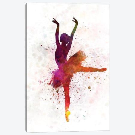 Ballerina Dancing VIII Canvas Print #PUR761} by Paul Rommer Art Print