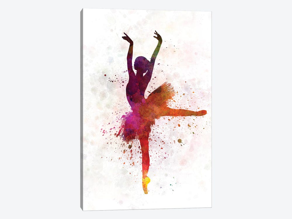 Ballerina Dancing VIII by Paul Rommer 1-piece Canvas Print