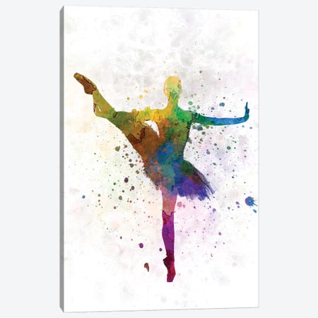 Ballerina Dancing IX Canvas Print #PUR762} by Paul Rommer Canvas Art Print
