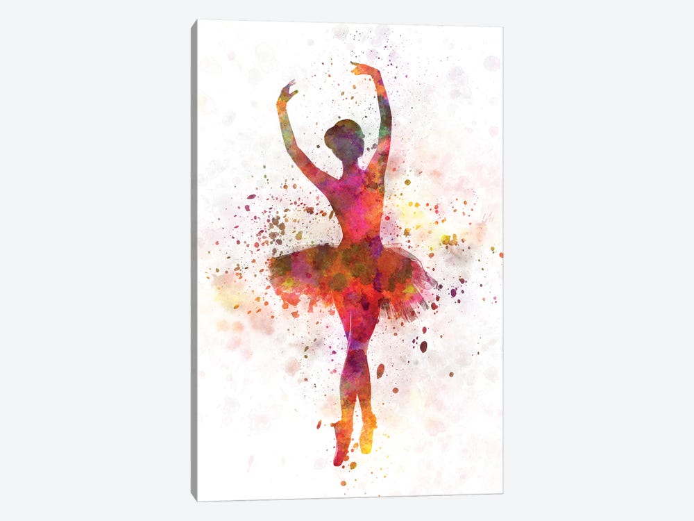 Ballerina Dancing X by Paul Rommer 1-piece Canvas Print