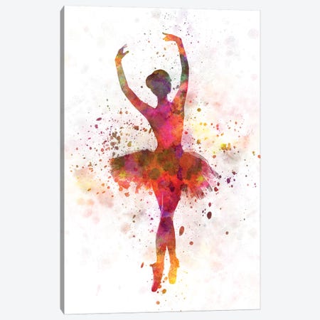 Ballerina Dancing X Canvas Print #PUR763} by Paul Rommer Canvas Print