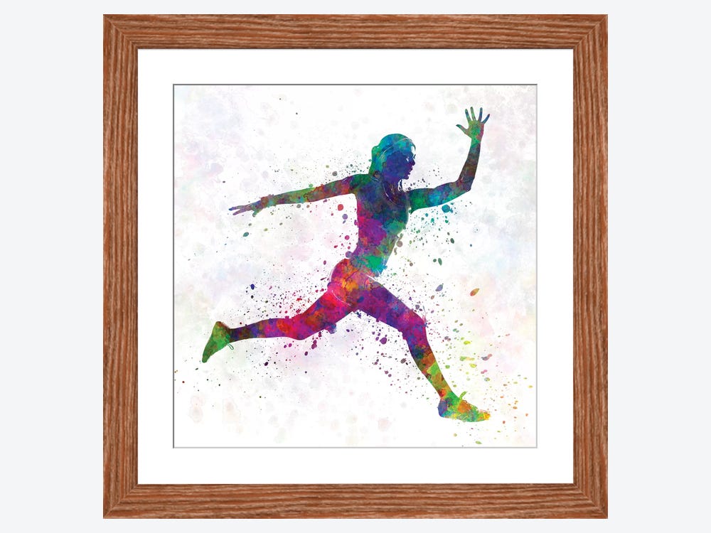 Female/ Girl Running on the Edge - Love Gallery Arts - Digital Art, Sports  & Hobbies, Other Sports & Hobbies - ArtPal