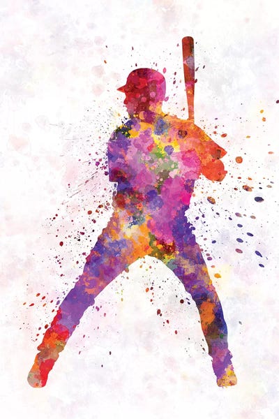 Paul Rommer: Baseball Player Waiting For A Ball I by Paul Rommer