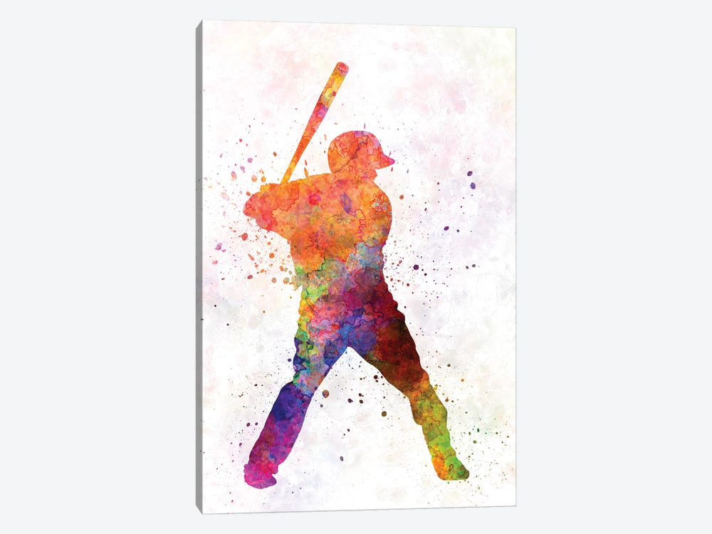 Baseball Player Waiting For A Ball II by Paul Rommer 1-piece Canvas Artwork