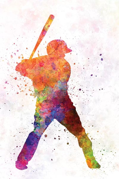 Paul Rommer: Baseball Player Waiting For A Ball II by Paul Rommer