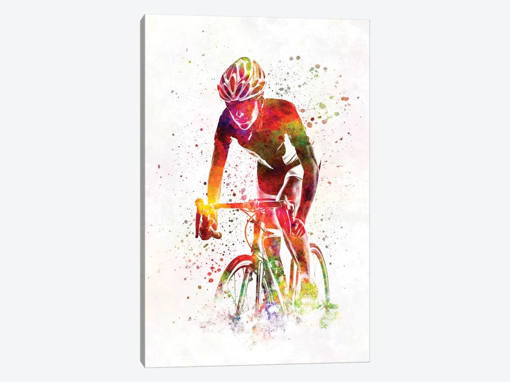 Woman Triathlon Cycling 04 by Paul Rommer 1-piece Canvas Wall Art