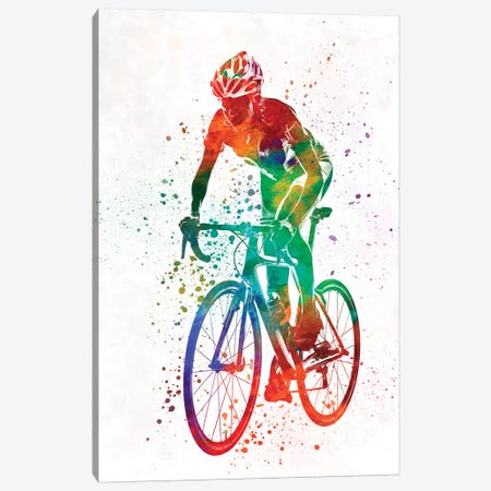 Woman Triathlon Cycling 05 Canvas Print #PUR820} by Paul Rommer Canvas Artwork