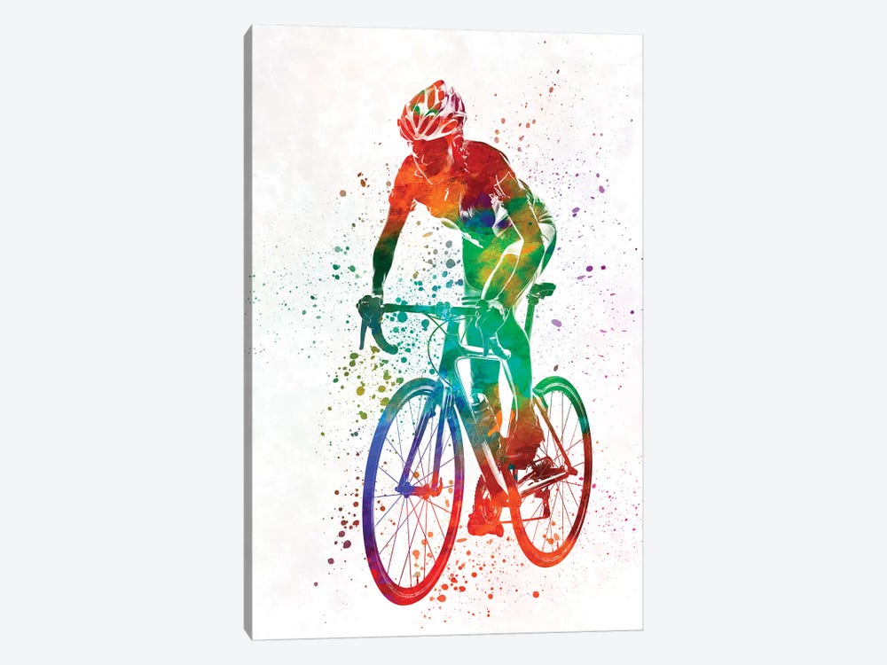 Woman Triathlon Cycling 05 by Paul Rommer 1-piece Canvas Wall Art