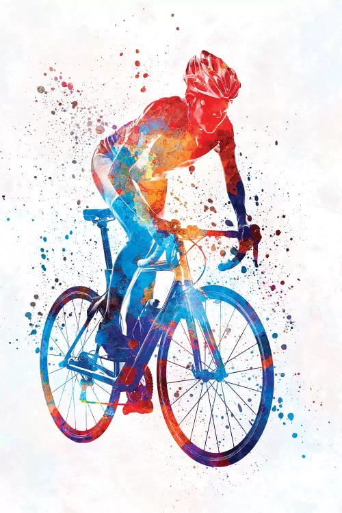 Woman Triathlon Cycling 06 by Paul Rommer wall art