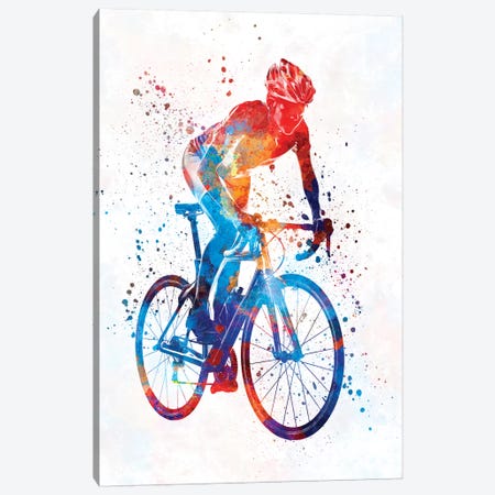 Woman Triathlon Cycling 06 Canvas Print #PUR821} by Paul Rommer Canvas Wall Art