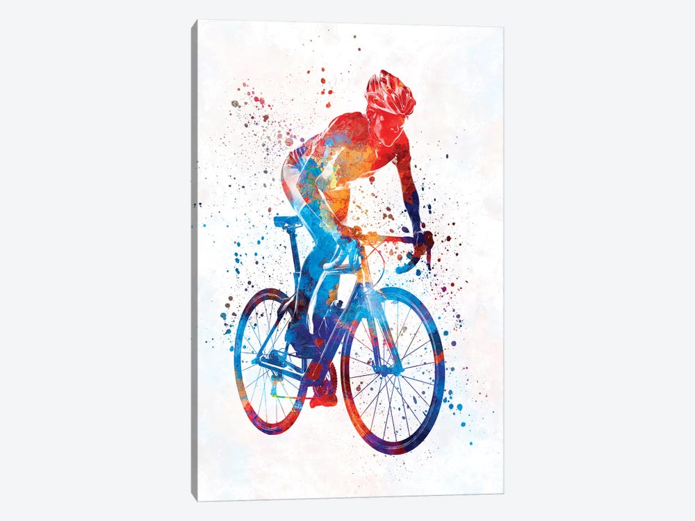 Woman Triathlon Cycling 06 by Paul Rommer 1-piece Canvas Print