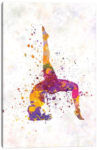 Yoga Femenine III Canvas Art Print - Yoga Art