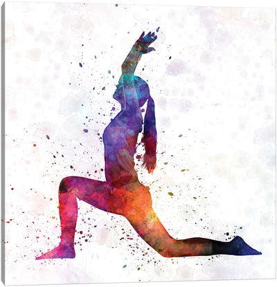 Yoga Femenine IV Canvas Art Print - Paul Rommer