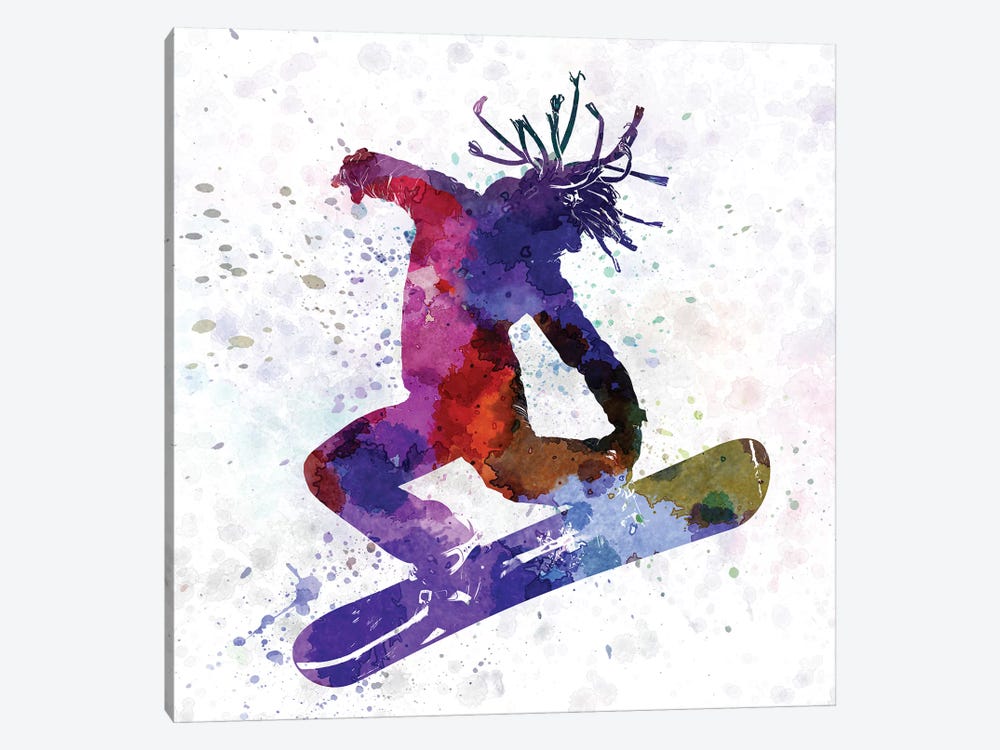 Young Snowboarder by Paul Rommer 1-piece Canvas Wall Art