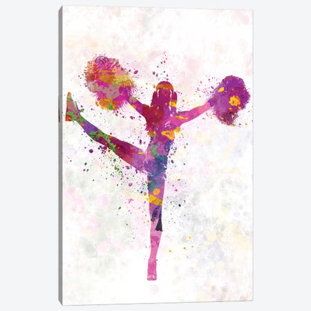 Young Woman Cheerleader IV Canvas Print #PUR871} by Paul Rommer Canvas Print
