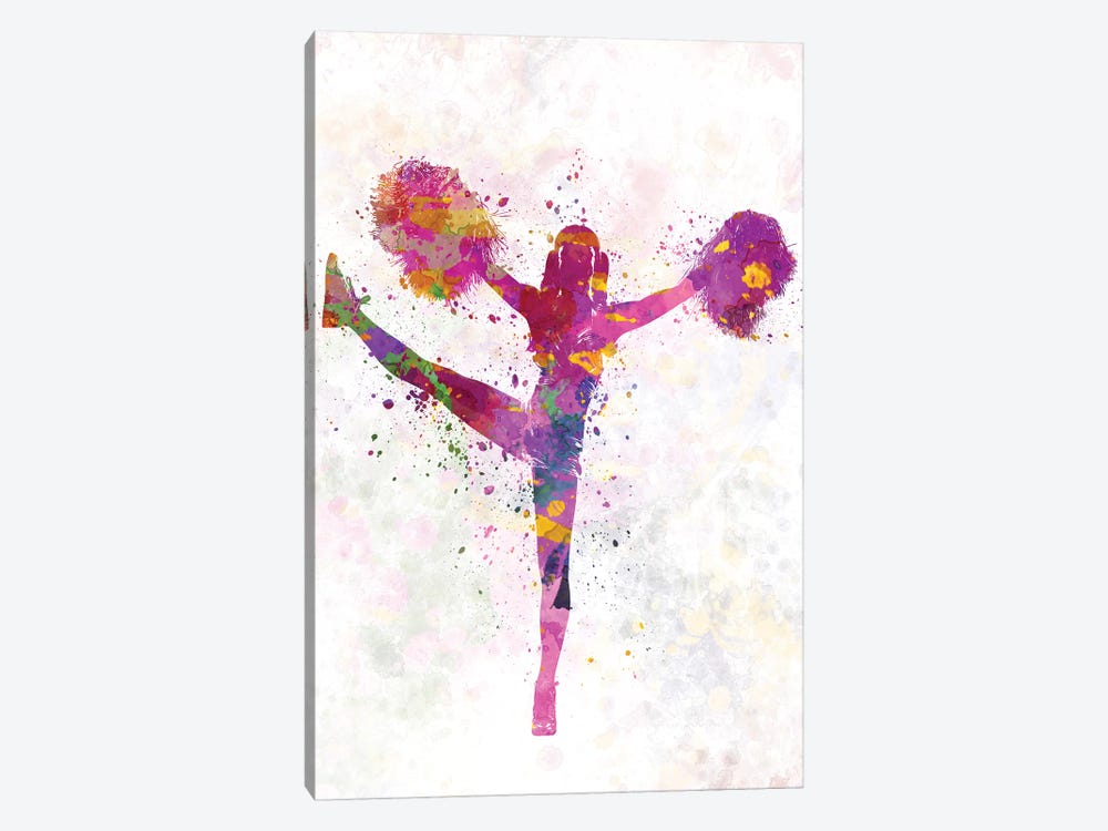 Young Woman Cheerleader IV by Paul Rommer 1-piece Canvas Art