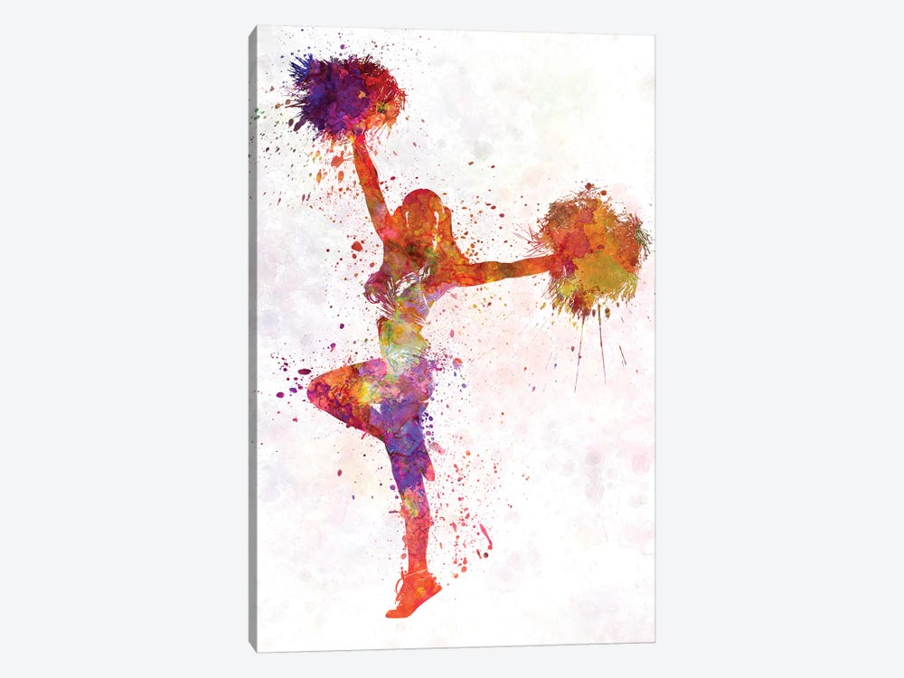 Young Woman Cheerleader VI by Paul Rommer 1-piece Canvas Artwork