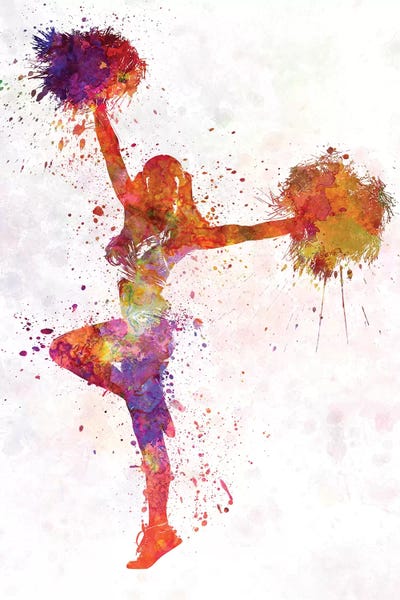 Paul Rommer: Young Woman Cheerleader VI by Paul Rommer
