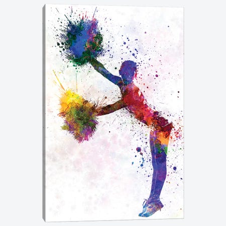 Young Woman Cheerleader VII Canvas Print #PUR874} by Paul Rommer Canvas Wall Art