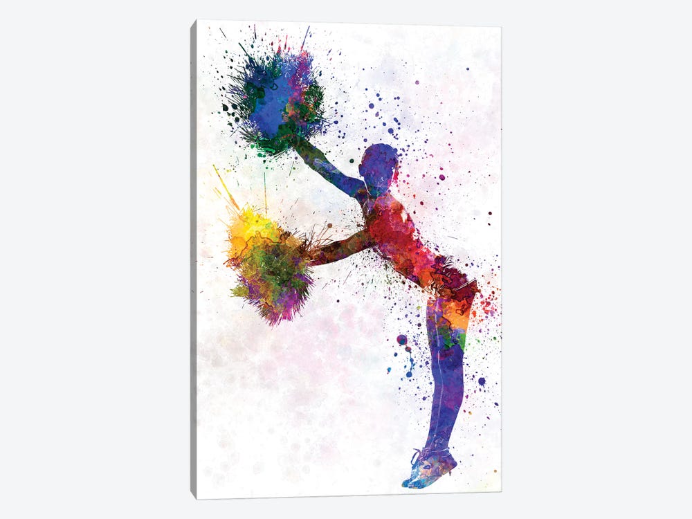 Young Woman Cheerleader VII by Paul Rommer 1-piece Canvas Art Print