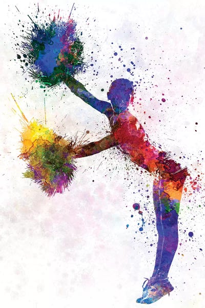 Paul Rommer: Young Woman Cheerleader VII by Paul Rommer