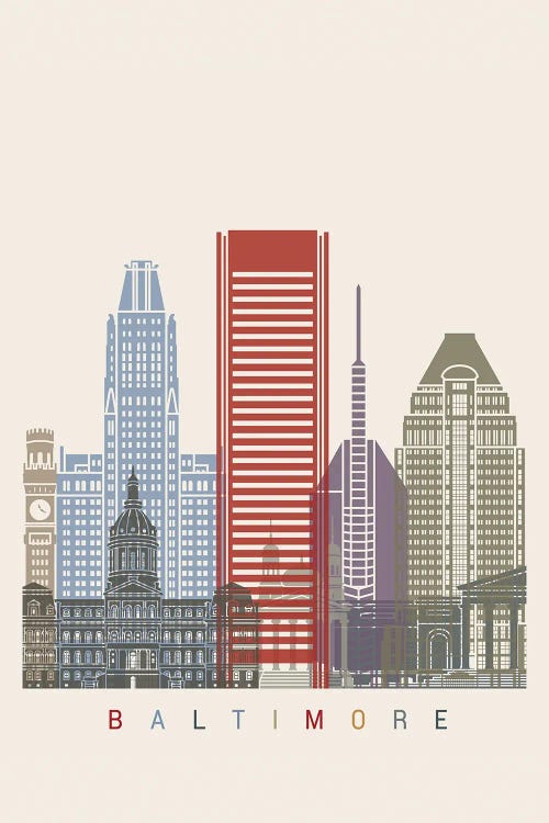 Baltimore Skyline Poster