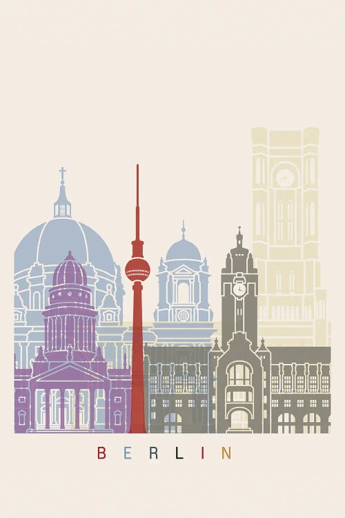 Berlín Skyline Poster II