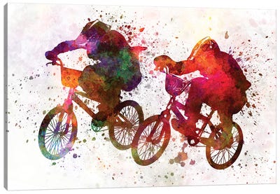 BMX Race I Canvas Art Print - Extreme Sports