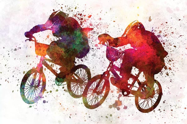 Kids Sports Art: BMX Race I by Paul Rommer