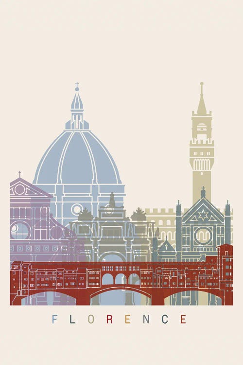 Florence Skyline Poster