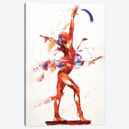 Gymnast Four, 2010 (oil on canvas) Canvas Print #PWA26} by Penny Warden Canvas Art Print