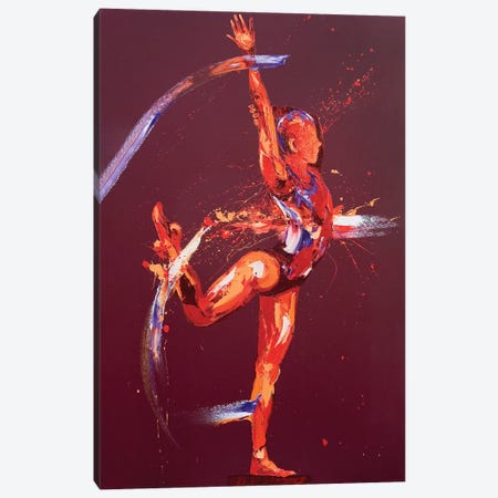 Gymnast Nine, 2011 (oil on canvas) Canvas Print #PWA27} by Penny Warden Canvas Art Print