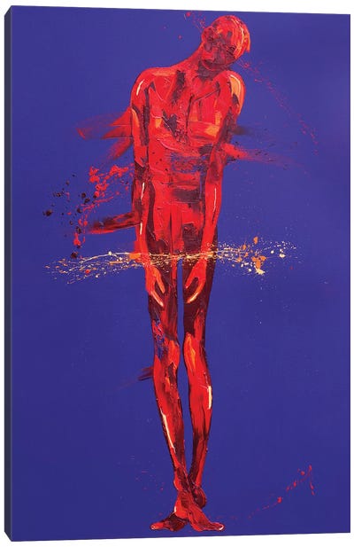 Jesus is Condemned - Station 1 (oil on canvas) Canvas Art Print - Penny Warden