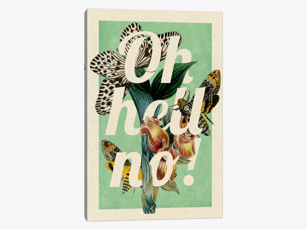 Oh Hell No! by 5by5collective 1-piece Canvas Print