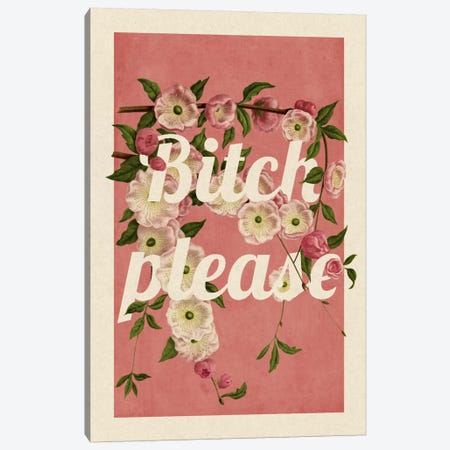 Bitch Please Canvas Print #PWDS1} by 5by5collective Canvas Art Print