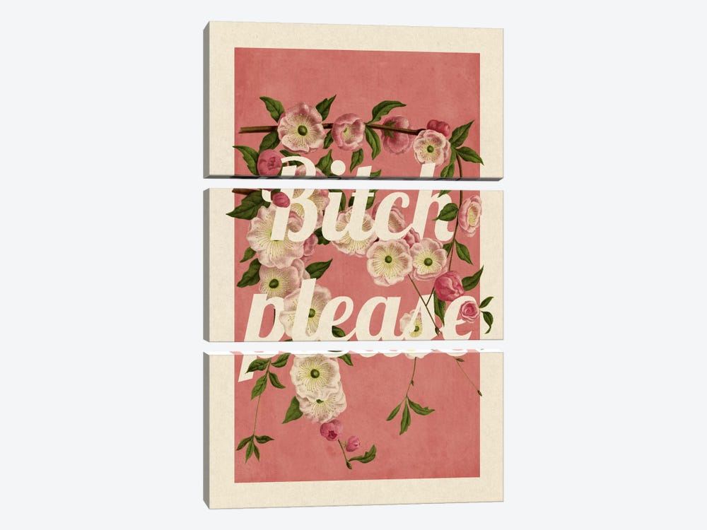 Bitch Please by 5by5collective 3-piece Canvas Print