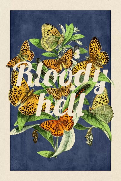 Bloody Hell by 5by5collective metal wall art