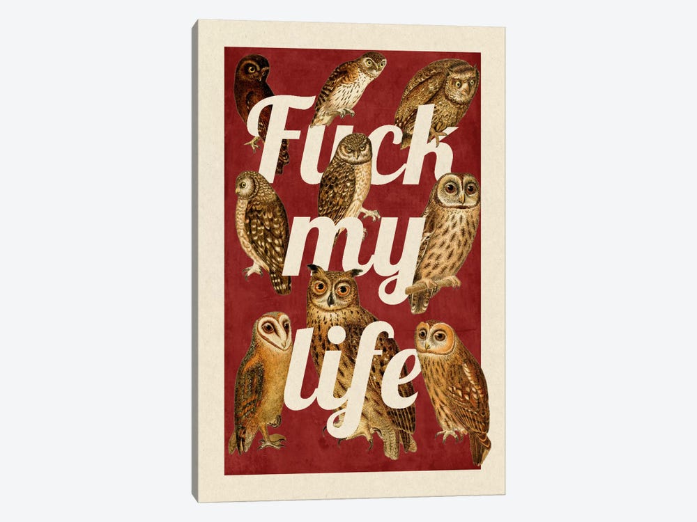 Fuck My Life by 5by5collective 1-piece Canvas Wall Art