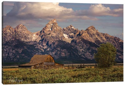 Teton Range Canvas Art Print - Mountains Scenic Photography