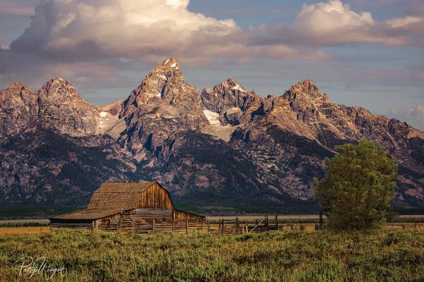 Large Photography - Canvas Prints: Teton Range by Patsy Weingart