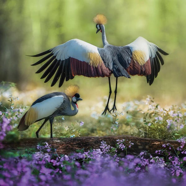 Patsy Weingart: Dancing Cranes by Patsy Weingart