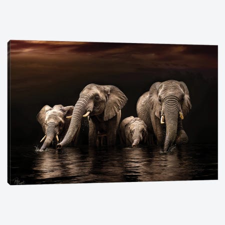 Nighttime Quench Canvas Print #PWG125} by Patsy Weingart Canvas Print