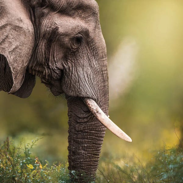 Patsy Weingart: Grazing Elephant by Patsy Weingart