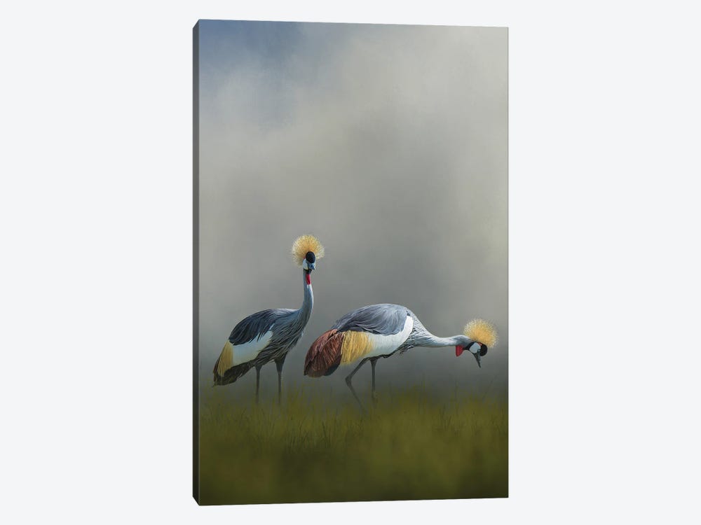Misty Cranes by Patsy Weingart 1-piece Canvas Art