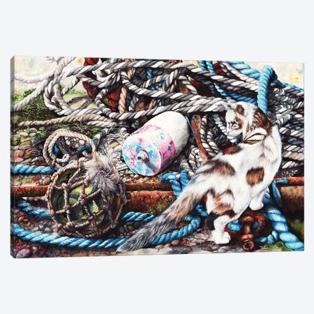 Tangled Up In Blue Canvas Print #PWI111} by Peter Williams Canvas Artwork