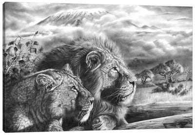 The Snows Of Kilimanjaro Canvas Art Print - Peter Williams